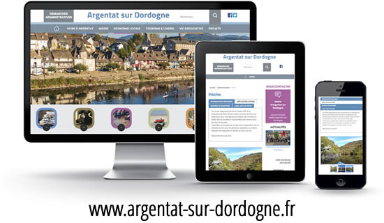Création site internet Mairie Argentat sur Dordogne