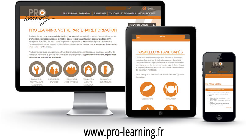 Création site internet Formation Prolearning