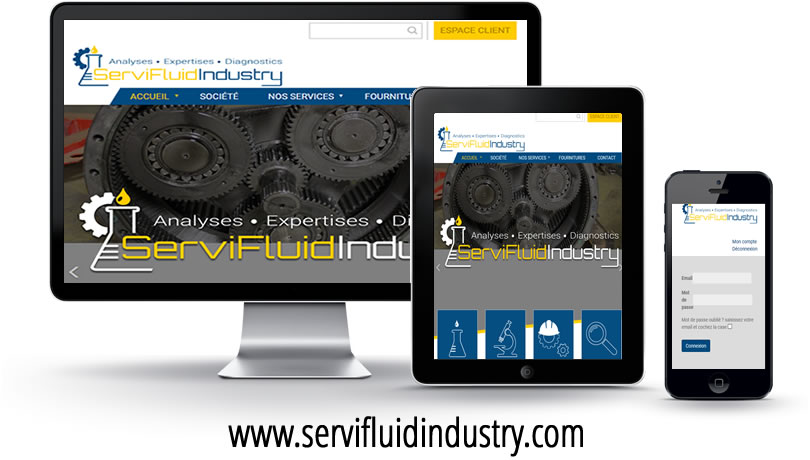 Application CRM extranet client ServiFluidIndustry