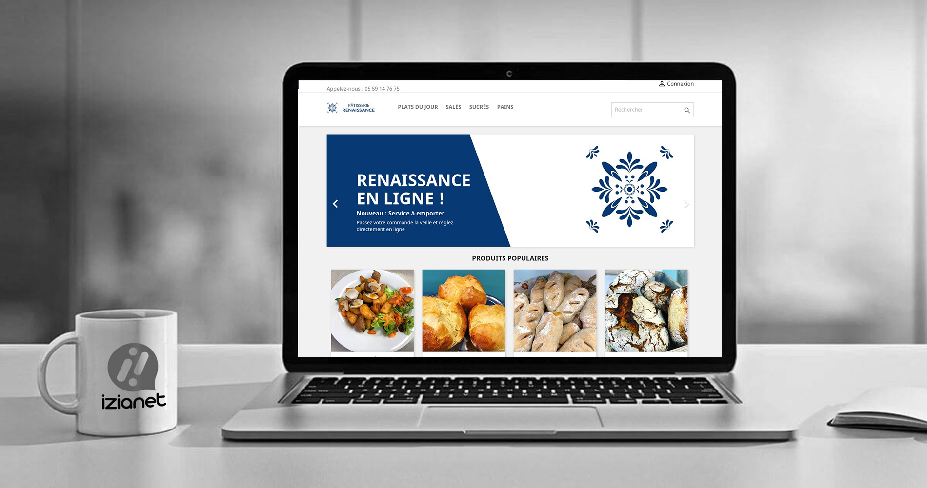 Réalisation Site ecommerce restaurant renaissance Lons