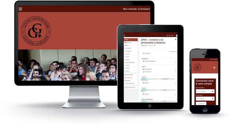 plateforme Moodle formation Centre Universitaire Guilhem de Gellone