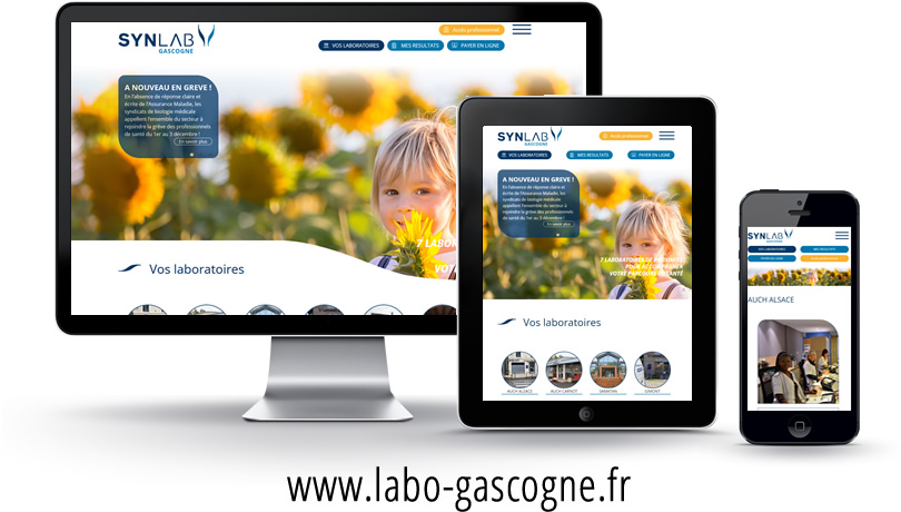 Site internet Laboratoire analyses